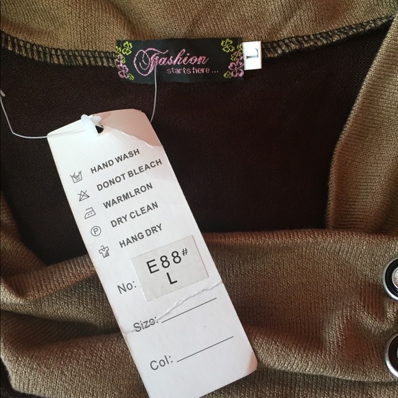 ✨NWT✨Brown&Tan Mini Dress - Picture 7 of 7